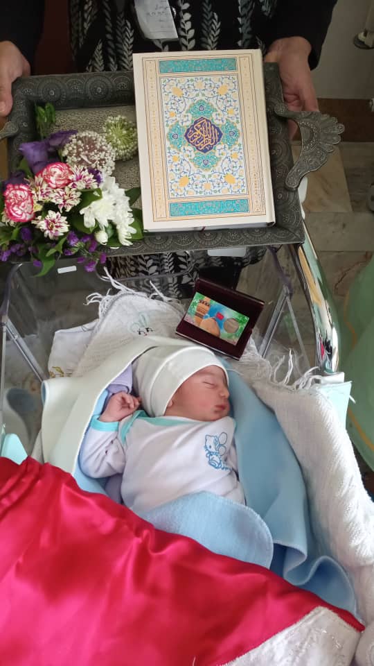 شهید صدوقی روز عید غدیر نوزادان متولد شده در بیمارستان صدوقی